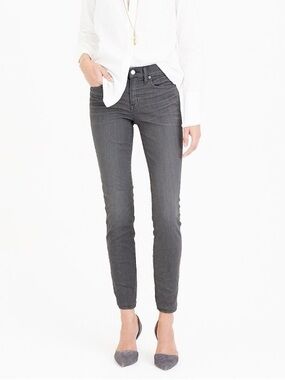 J.CREW Toothpick Skinny Jeans in Grey